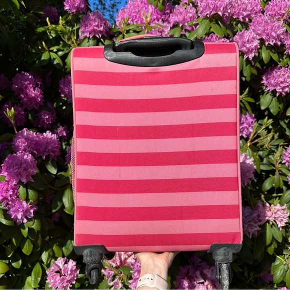 Pink Striped Carry-On Suitcase - Picture 7 of 7